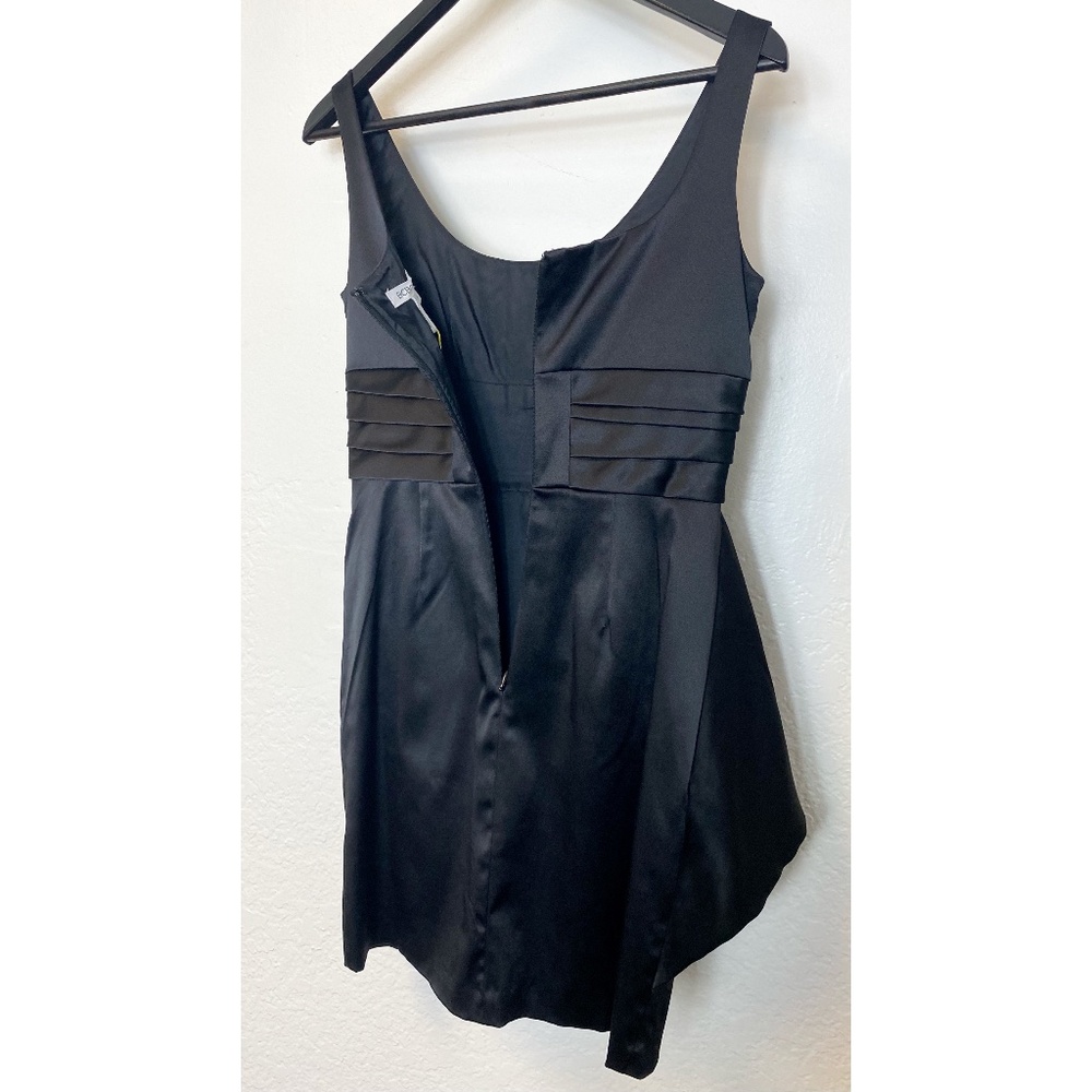 BCBGGENERATION Black Front Ruffle Cocktail Dress - Picture 2 of 4
